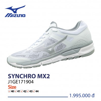 MIZUNO WAVE SYNCHRO MX2 TRẮNG NAM